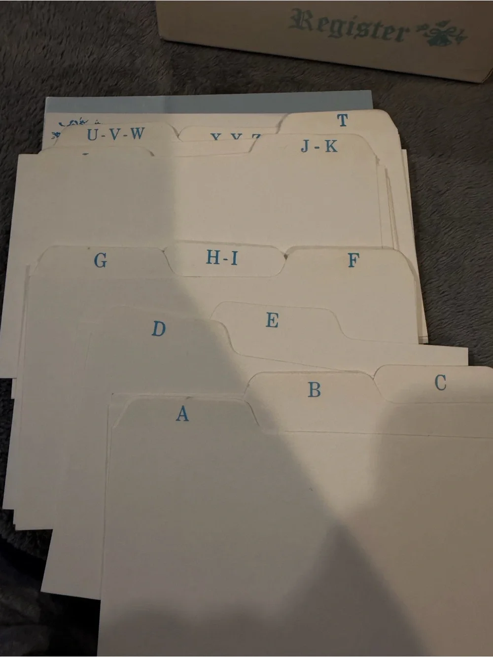 Vintage Brides Register The Brides File Box Wedding Original Dividers Papers